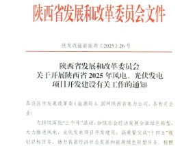 10GW！陕西省2025年新增保障性并网风电和光伏项目建设规模公布！（附各市建设指标）